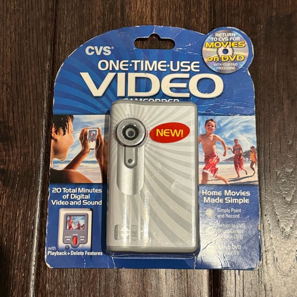 CVS- Vintage One Time Use Video Camcorder NEW